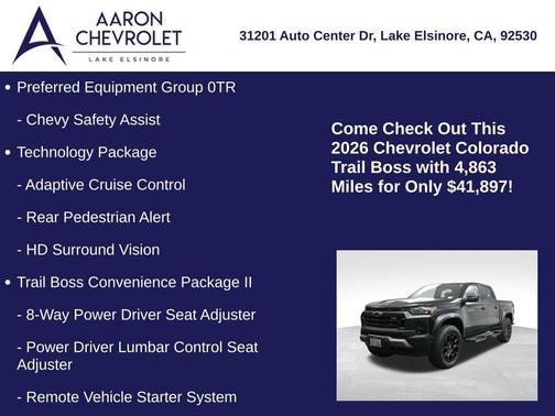 2026 Chevrolet Colorado Trail Boss