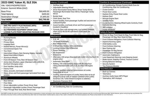 2023 GMC Yukon XL SLE