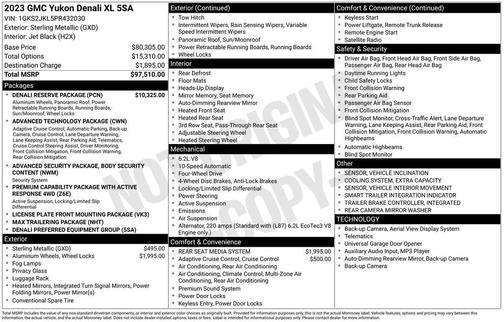 2023 GMC Yukon XL Denali