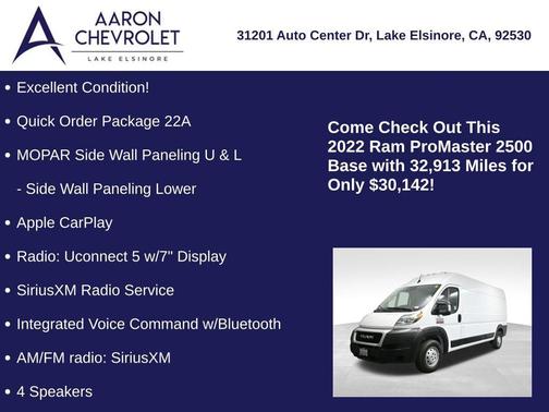 2022 RAM ProMaster 2500 High Roof