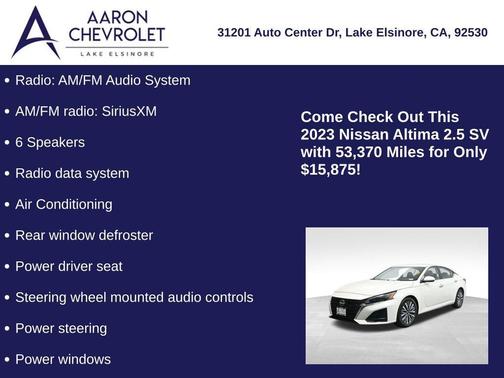 2023 Nissan Altima 2.5 SV