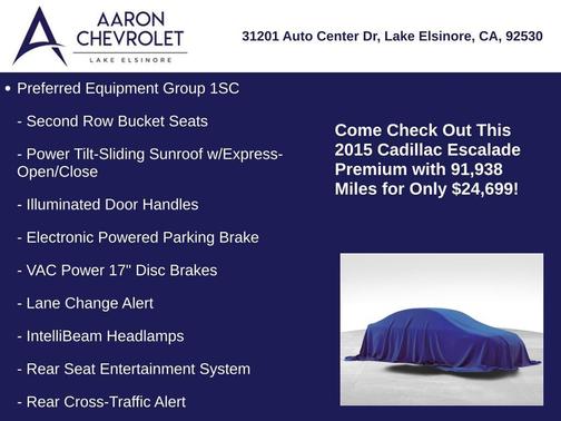 2015 Cadillac Escalade Premium