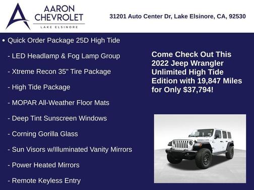 2022 Jeep Wrangler Unlimited High Tide 4x4