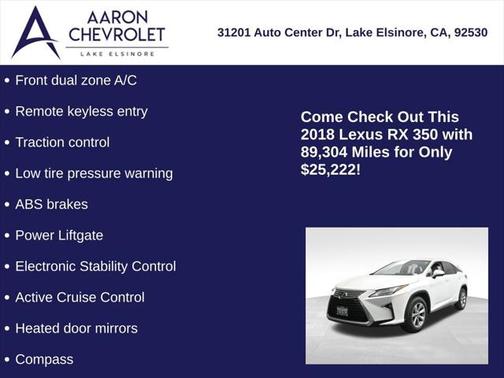 2018 Lexus RX 350 Base