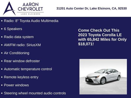 2023 Toyota Corolla LE