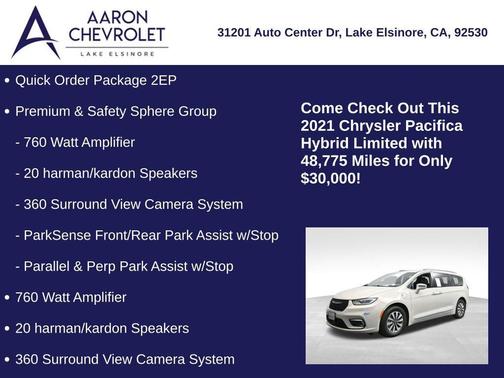 2021 Chrysler Pacifica Hybrid Limited
