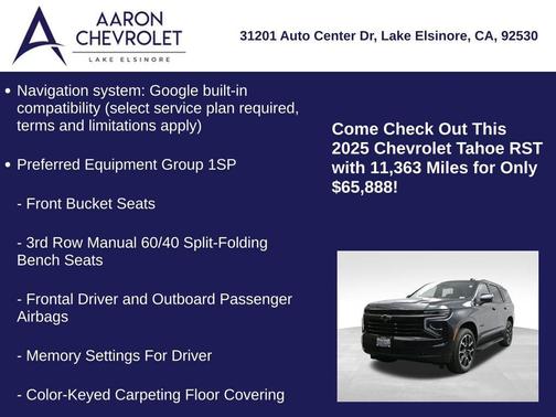 2025 Chevrolet Tahoe 4WD RST