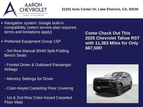 2025 Chevrolet Tahoe 4WD RST