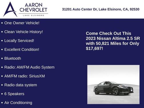 2023 Nissan Altima SR FWD