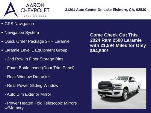 2024 RAM 2500 Laramie Crew Cab 4x4 6'4' Box