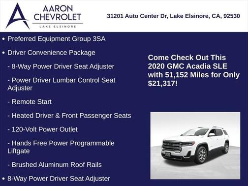 2020 GMC Acadia FWD SLE