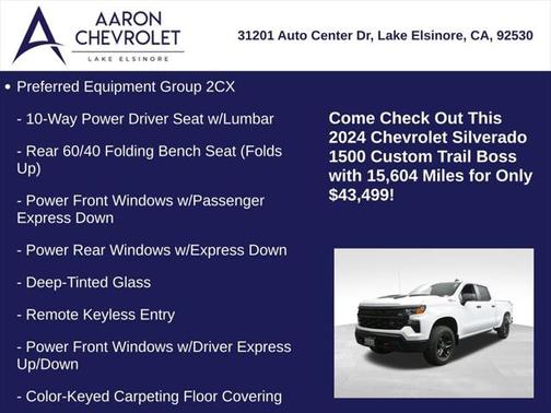 2024 Chevrolet Silverado 1500 Custom Trail Boss