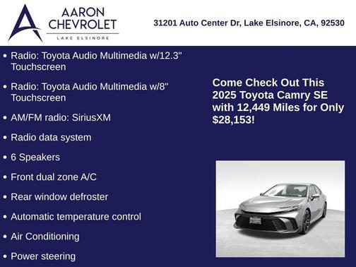 2025 Toyota Camry SE