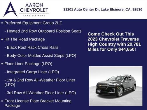 2023 Chevrolet Traverse High Country