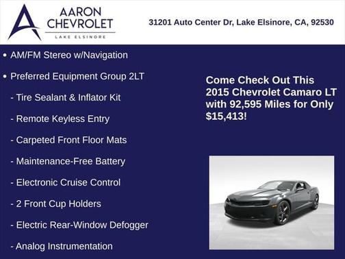 2015 Chevrolet Camaro 2LT