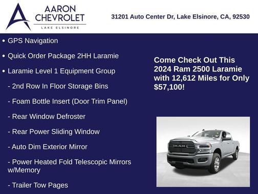 2024 RAM 2500 Laramie Crew Cab 4x4 6'4' Box