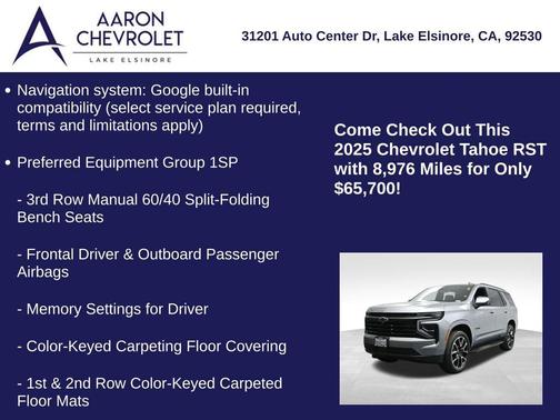 2025 Chevrolet Tahoe 2WD RST