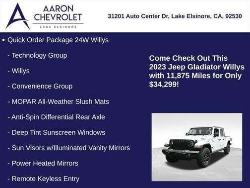 2023 Jeep Gladiator Willys 4x4