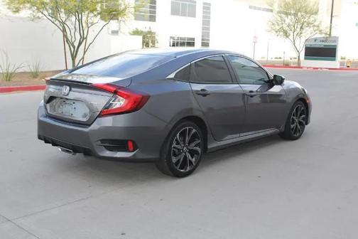 Modern Steel Metallic 2021 Honda Civic Sport