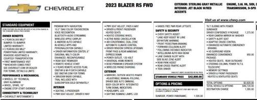 2023 Chevrolet Blazer RS