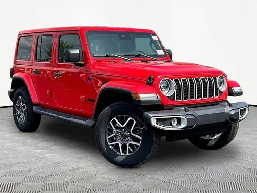 Firecracker Red Clearcoat 2025 Jeep Wrangler 4-Door Sahara 4x4