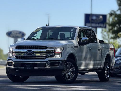 Star White Metallic Tri-Coat 2020 Ford F-150 Lariat