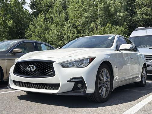 Majestic White 2018 INFINITI Q50 3.0t LUXE