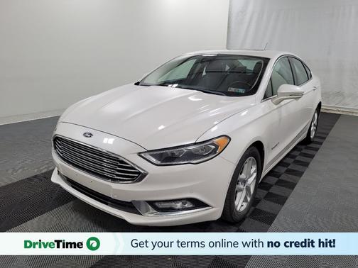 White Platinum Metallic Tri-Coat 2018 Ford Fusion Hybrid Titanium
