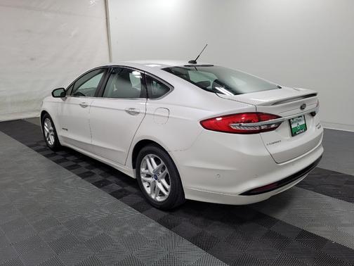 White Platinum Metallic Tri-Coat 2018 Ford Fusion Hybrid Titanium