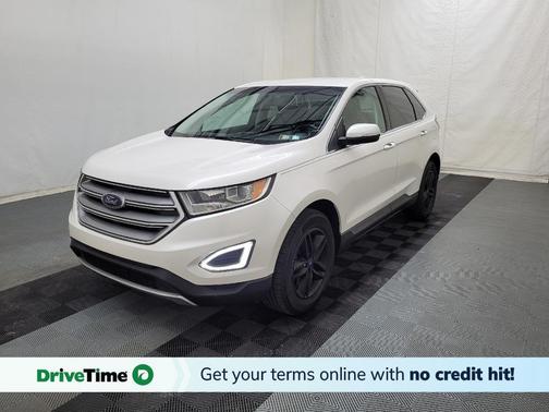 White Platinum Metallic Tri-Coat 2016 Ford Edge SEL