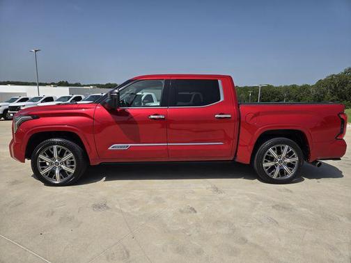 Red 2023 Toyota Tundra Hybrid Capstone