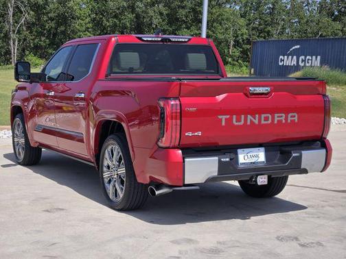 Red 2023 Toyota Tundra Hybrid Capstone