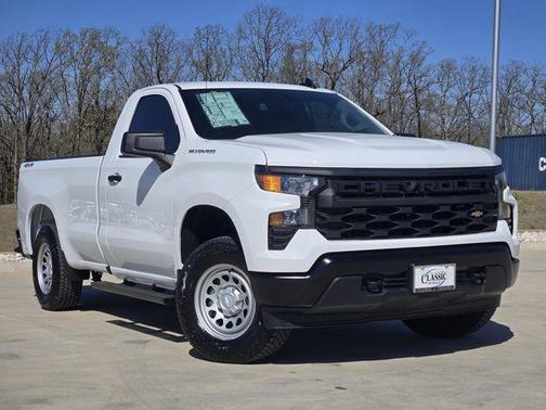 Summit White 2025 Chevrolet Silverado 1500 WT