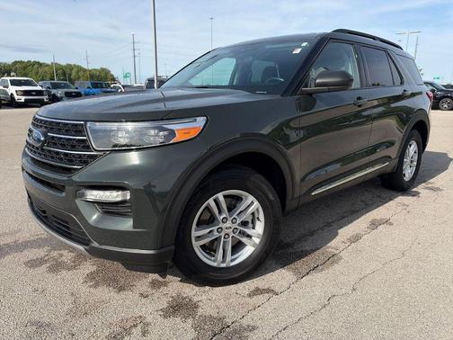 Forged Green Metallic 2023 Ford Explorer XLT