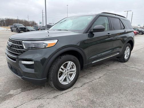 Forged Green Metallic 2024 Ford Explorer XLT