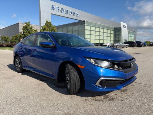 Aegean Blue Metallic 2019 Honda Civic LX