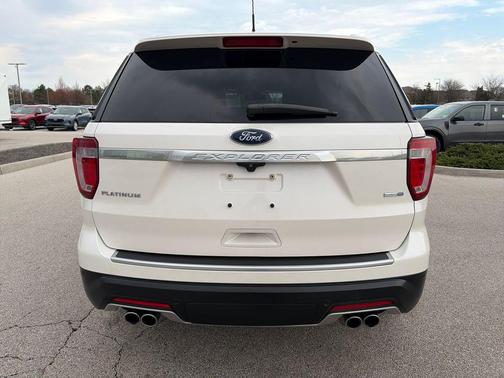 White Platinum 2018 Ford Explorer Platinum