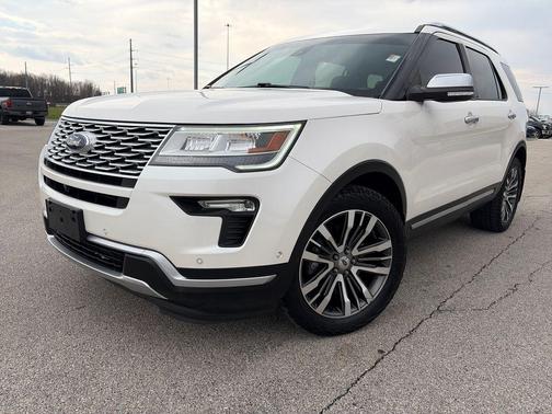 White Platinum 2018 Ford Explorer Platinum