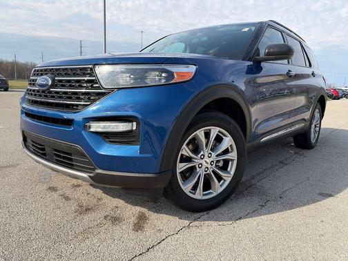 Atlas Blue Metallic 2023 Ford Explorer XLT