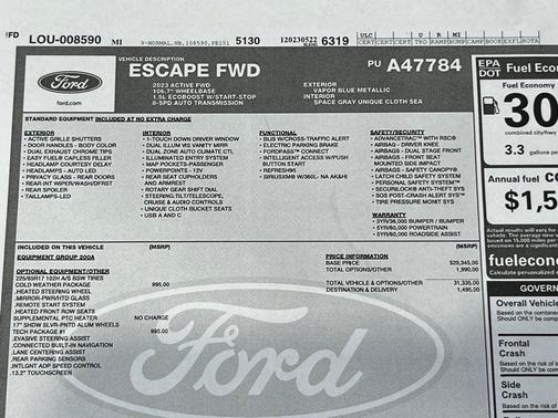 2023 Ford Escape Active