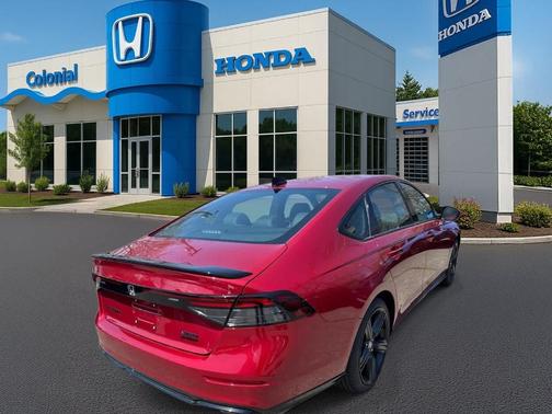 Radiant Red Metallic 2026 Honda Accord Hybrid Sport-L