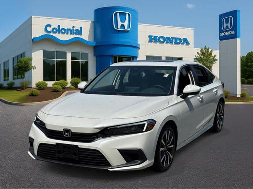 Platinum White Pearl 2023 Honda Civic EX