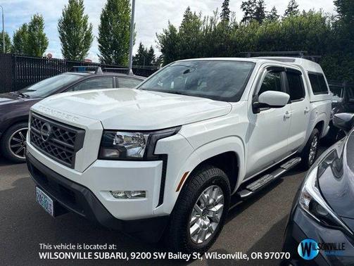 Glacier White 2022 Nissan Frontier SV