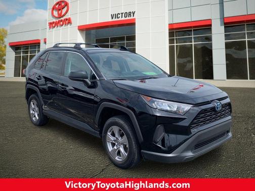 Midnight Black Metallic 2022 Toyota RAV4 Hybrid LE
