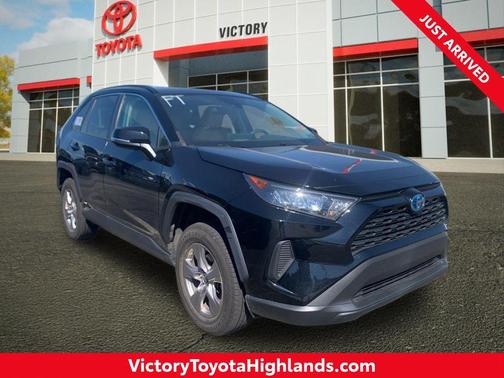 Midnight Black Metallic 2022 Toyota RAV4 Hybrid LE