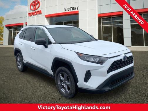White 2022 Toyota RAV4 Hybrid LE