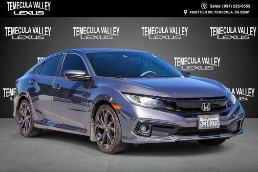 Modern Steel Metallic 2020 Honda Civic Sport