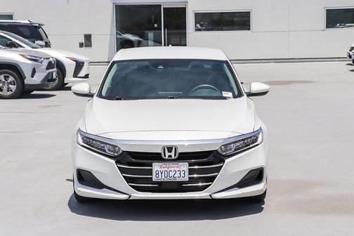Platinum White Pearl 2021 Honda Accord LX 1.5T
