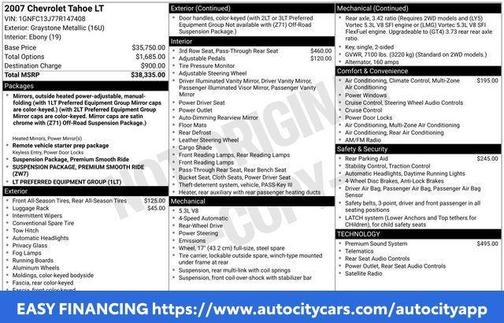 Graystone Metallic 2007 Chevrolet Tahoe LT