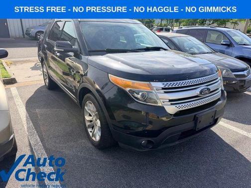 White Platinum Metallic Tri-Coat 2015 Ford Explorer XLT